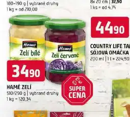 Terno Hamé zelí nabídka