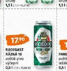 Terno Pivo radegast rázná 10 nabídka