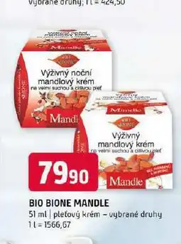 Terno Bione mandle pleťový krém nabídka