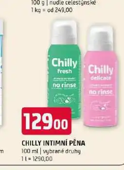 Terno Chilly intimní pěna nabídka