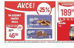 Globus Milka sušenky nabídka