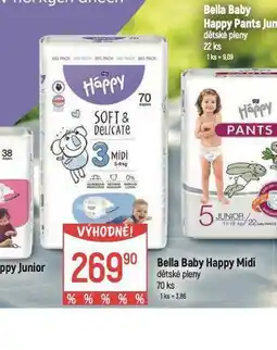 Globus Bella baby happy midi dětské pleny nabídka