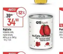 Globus Rajčata krájená, celá nabídka