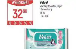 Globus Velvet vlhčený toaletní papír nabídka