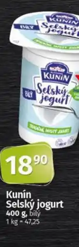 Coop Kunín Selský jogurt nabídka
