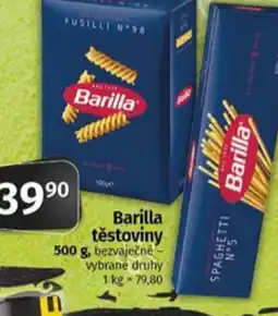Coop Barilla těstoviny nabídka