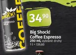 Coop Big Shock! Coffee Espresso nabídka