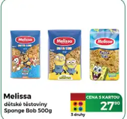 Tamda Foods Melissa dětské těstoviny nabídka