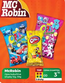 Tamda Foods McRobin Opss kukuřičné křupky nabídka