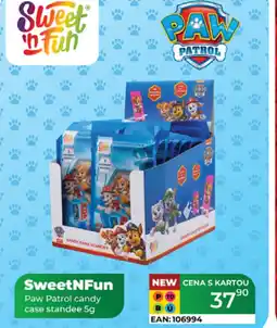 Tamda Foods SweetNFun Paw Patrol candy case standee nabídka