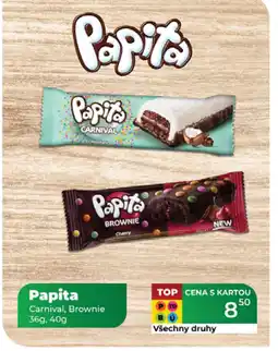 Tamda Foods PAPITA Carnival, Brownie nabídka
