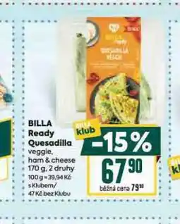 Billa Billa erady quesadilla nabídka
