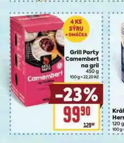 Billa Camembert na gril nabídka