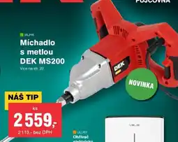 DEK Míchadlo s metlou DEK MS200 nabídka
