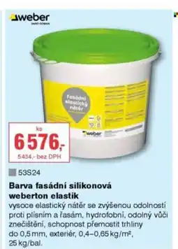 DEK Barva fasádní silikonová Weberton elastik nabídka