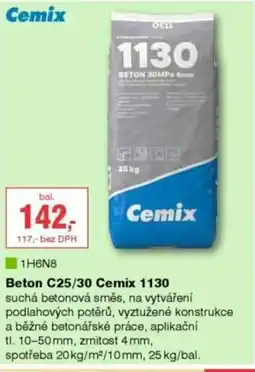 DEK Beton C25/30 Cemix 1130 nabídka