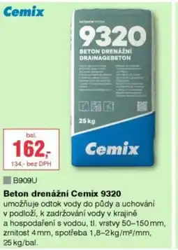 DEK Beton drenážní Cemix 9320 nabídka