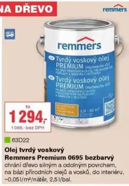 DEK Olej tvrdý voskový Remmers Premium 0695 bezbarvý nabídka