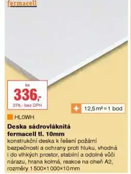 DEK Deska sádrovláknitá Fermacell nabídka