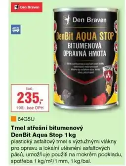 DEK Tmel střešní bitumenový DenBit Aqua Stop nabídka