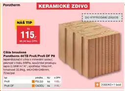 DEK Cihla broušená Porotherm 44 TB Profi/Profi DF P8 nabídka