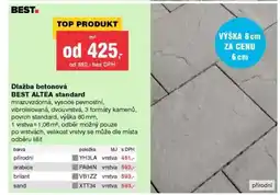 DEK Dlažba betonová BEST ALTEA standard nabídka