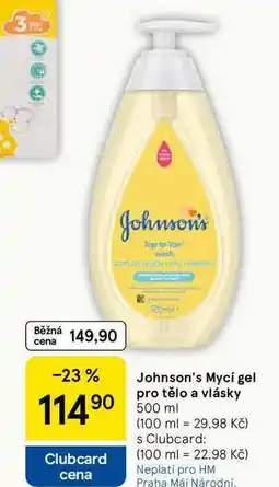 Tesco Johnson's Mycí gel pro tělo a vlásky, 500 ml nabídka