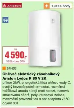 DEK Ohřívač elektrický zásobníkový Ariston Lydos R 80 V 2K nabídka