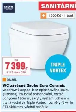 DEK WC závěsné Grohe Euro Ceramic nabídka