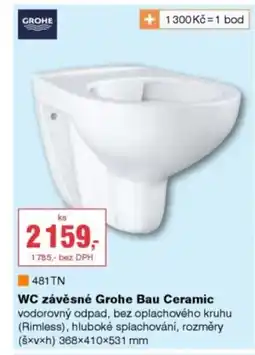 DEK WC závěsné Grohe Bau Ceramic nabídka