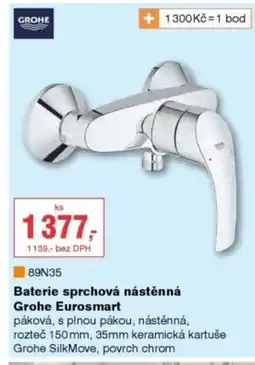 DEK Baterie sprchová nástěnná Grohe Eurosmart nabídka