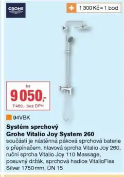 DEK Systém sprchový Grohe Vitalio Joy System 260 nabídka
