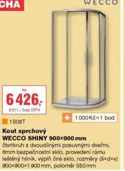 DEK Kout sprchový WECCO Shiny nabídka