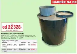 DEK Nádrž na dešťovou vodu nabídka