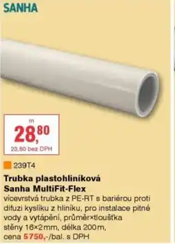 DEK Trubka plastohliníková Sanha MultiFit-Flex nabídka