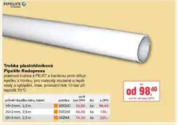 DEK Trubka plastohliníková Pipelife Radopress nabídka