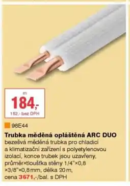 DEK Trubka měděná opláštěná ARC Duo nabídka