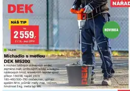 DEK Míchadlo s metlou DEK MS200 nabídka