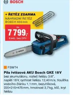 DEK BOSCH Pila řetězová AKU GKE 18V nabídka
