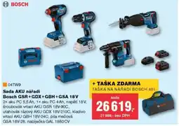 DEK BOSCH Sada AKU nářadí GSR+GDX+GBH+GSA 18V nabídka