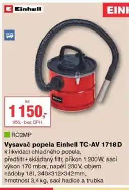 DEK Vysavač popela Einhell TC-AV 1718D nabídka