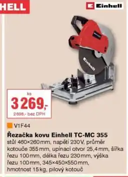 DEK Řezačka kovu Einhell TC-MC 355 nabídka