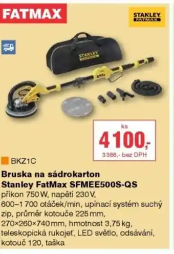 DEK Bruska na sádrokarton Stanley FatMax SFMEE500S-QS nabídka
