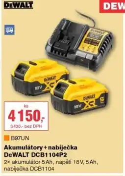 DEK DEWALT Akumulátory + nabíječka DCB1104P2 nabídka