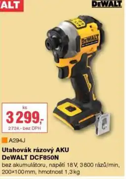 DEK DEWALT Utahovák rázový AKU DCF850N nabídka