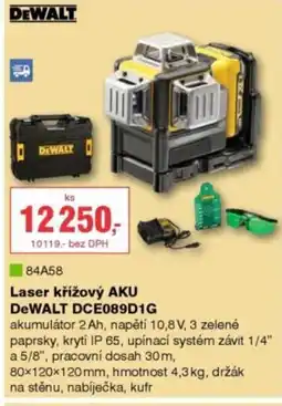 DEK DEWALT Laser křížový AKU DCE089D1G nabídka