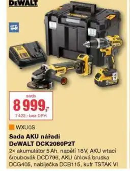 DEK DEWALT Sada AKU nářadí DCK2080P2T nabídka