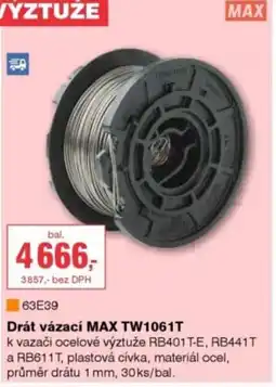 DEK Drát vázací MAX TW1061T nabídka