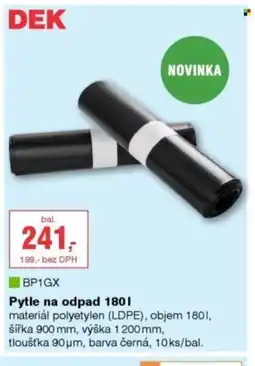 DEK Pytle na odpad nabídka