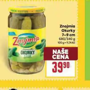 Billa Znojmia okurky 7-9 cm nabídka
